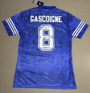 Paul Gascoigne Signed Rangers Shirt, Comes With COA for sale on Ebay