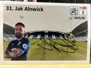 Jak Alnwick Huddersfield Town Football 2025/26 Signed 6x4 photo Cardiff for sale on Ebay