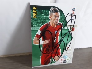 PEPE - PORTUGAL Signed Panini World Cup 2018 Football trading card for sale on Ebay