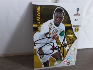 SADIO MANE - SENEGAL Signed Panini World Cup 2018 Football trading card for sale on Ebay