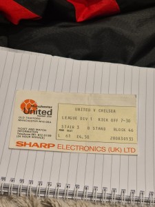 Manchester United V Chelsea 1984/5 Ticket Stub Very Good Condition for sale on Ebay