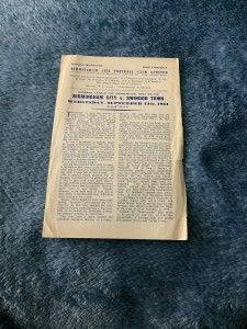Birmingham City V Swindon Town Football League Cup September 13th 1961 for sale on Ebay