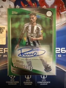 Topps Flagship UCC 25/26 Bruno Guimarães - Newcastle United /99 Auto for sale on Ebay