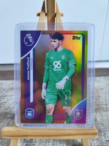 Topps Premier League 2025/2026 James Trafford Burnley Refractor Numbered 17/50 for sale on Ebay