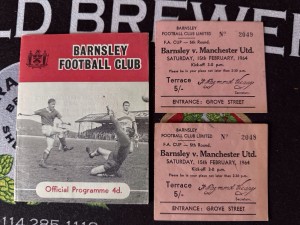 Manchester United Ticket Stub And Programme 1964. for sale on Ebay