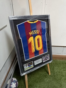 Lionel Messi Authentic Hand Signed Barcelona Jersey With COA for sale on Ebay
