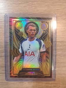 One of One Brennan Johnson 1/1 Topps Chrome Gold Ucc Tottenham Hotspur for sale on Ebay