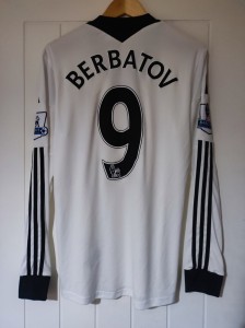 Fulham Match Worn Home Shirt 2013-2014 Adidas Size Large Berbatov 9 for sale on Ebay