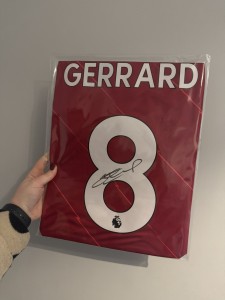 Sealed Steven Gerrard Signed Liverpool FC Football Shirt with COA for sale on Ebay