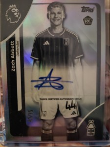 Zach Abbott Nottingham Forest Autograph /75 Topps Premier League 25/26 for sale on Ebay