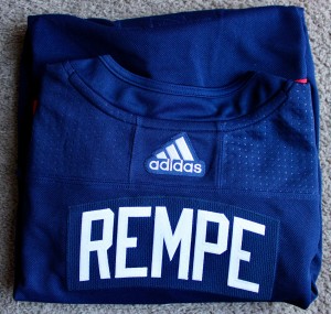 Matt Rempe - Rangers - Autographed - Navy Alternate - Fanatics Under Wraps for sale on Ebay
