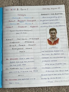 West Ham United FC 1936-37 Season Privately compiled history / scrapbook for sale on Ebay