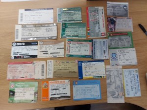 21 MANCHESTER UNITED AWAY TICKETS 2000'S, UNUSED. ALL LISTED for sale on Ebay