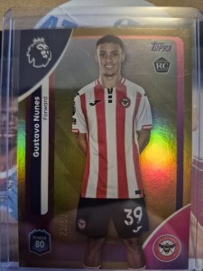 Gustavo Nunes Brentford RC /50 Topps Premier League 25/26 for sale on Ebay