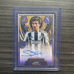 Topps Gold Premier League 2025-26 Sandro Tonali Base Auto Newcastle United for sale on Ebay