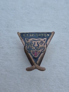 Vintage Ice Hockey Pin Badge S.S Brighton Home Of Brighton Tigers Ice Hockey. for sale on Ebay