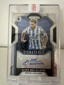 2021-2022 EPL Prizm Signatures Alexis Mac Allister Auto Card Brighton Liverpool for sale on Ebay
