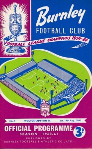 FA CHARITY SHIELD 1960 Burnley v Wolves - score recorded inside for sale on Ebay