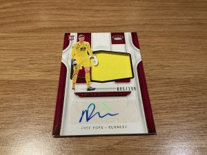 BURNLEY NICK POPE SILHOUETTES PATCH CARD 5/199 for sale on Ebay
