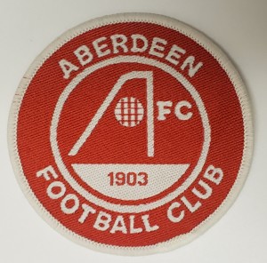 Aberdeen Football Club Woven Badge Patch 70mm x 70mm for sale on Ebay