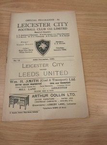 Ultra Rare Christmas Day 1951 Leicester City v Leeds United 25/12/51 for sale on Ebay