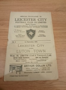 1951/52 Leicester City v Luton Town 1/9/51 for sale on Ebay
