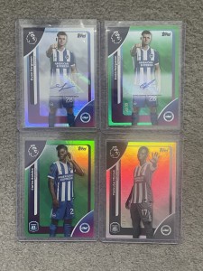 Topps Premier League 25/26 Brighton and Hove Albion Bundle X 4 Auto , /75 & /99 for sale on Ebay
