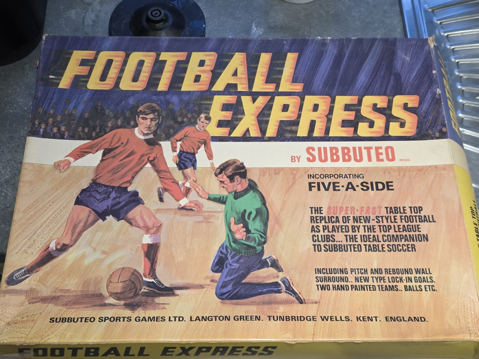 Subbuteo Football Express 5 A Side Folding Version Including 2 Rare Teams for sale on Ebay