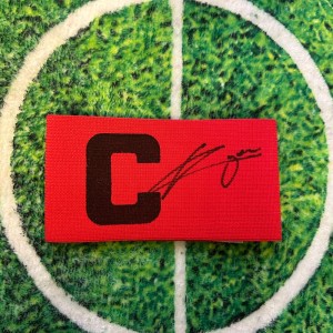 David Raya Of Spain, Brentford & Arsenal Signed Captain Armband wCOA for sale on Ebay