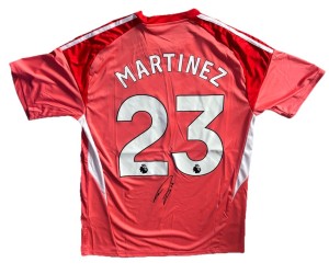 EMILIANO MARTINEZ Hand Signed Goalkeeper Aston Villa Football Jersey #23 COA for sale on Ebay