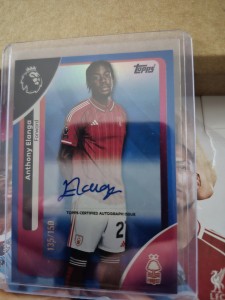 Anthony Elanga Nottingham Forest Autograph /150 Topps Premier League 25/26 for sale on Ebay