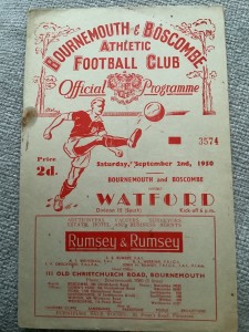 2 September 1950 Bournemouth v Watford for sale on Ebay