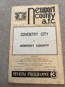 31 December 1960 Newport County v Coventry City Postponed for sale on Ebay