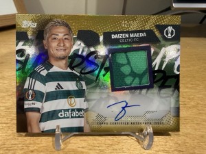 BrandNew Topps Flagship UCC 25-26 Daizen Maeda Player Worn Patch auto /50 Celtic for sale on Ebay