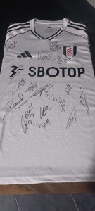 FULHAM - SIGNED  25/26 REPLICA HOME SHIRT - KEVIN, BERND LENO  & 13 with PROOF  for sale on Ebay