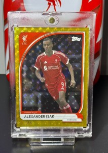 Alexander Isak  1/1  Gold Topps Liverpool Collector Tin 2025/26 READ DESCRIPTION for sale on Ebay