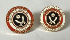 2 x SHEFFIELD UNITED Football Club FC Badge 2016-2017 ENAMEL UTD PROMOTION PINS for sale on Ebay
