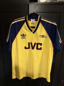 Original Authentic Adidas Arsenal 1988/1989 Away Shirt Mens Large for sale on Ebay