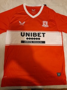 Middlesbrough Home Shirt LARGE for sale on Ebay