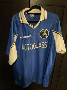 Authentic Original Chelsea FC 1997/1998 Home Shirt Umbro Size Mens Mens 2XL for sale on Ebay