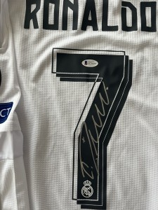 Cristiano Ronaldo Signed Real Madrid Shirt Beckett Authentication Services COA for sale on Ebay
