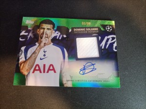 Topps Flagship 2025-26 Dominic Solanke Patch Auto /99 Tottenham Player Worn for sale on Ebay