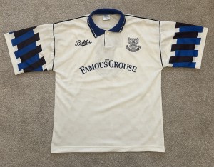 St Johnstone Original Match Worn Away Football Shirt 1991-1993 Large Mens for sale on Ebay