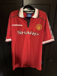 Original Authentic Umbro Manchester United 1998/1999 Home Shirt Mens XL for sale on Ebay