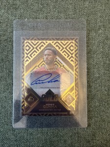 Topps Gold 1/1 Matheus Cunha Auto Manchester United for sale on Ebay