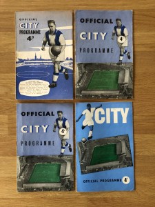 Four Coventry City  home programmes: 1956/57; 1957/58; 1958.59; 1059/60. for sale on Ebay