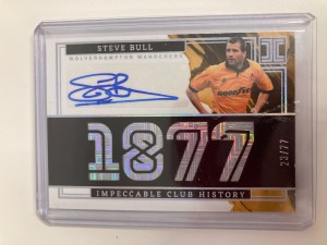 PANINI IMPECCABLE 22/23 STEVE BULL WOLVES 1877 AUTO 23/77 for sale on Ebay