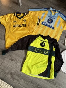 Chelsea Shirts Kits Books Scarf Badges Programs Papers Key Chains Zola Commodore for sale on Ebay