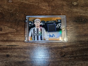 Topps UCC Flagship LEWIS HALL RELIC 25/25 Patch Auto Newcastle United for sale on Ebay