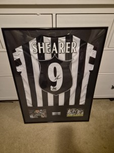 Alan Shearer Signed Framed Newcastle United Shirt COA Included for sale on Ebay